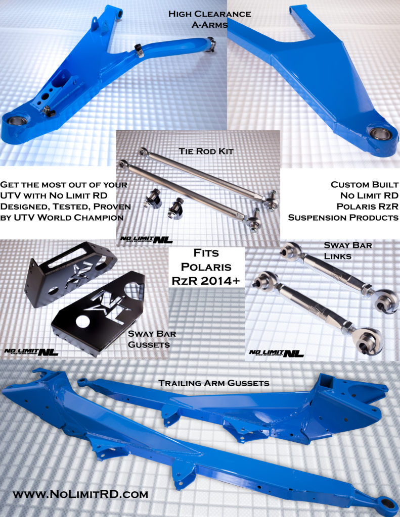 Polaris RzR Suspension built by No Limit RD No Limit R&D