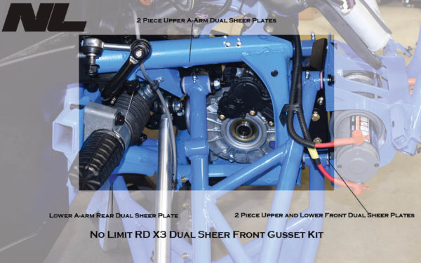X3 Front Suspension Gusset Kit